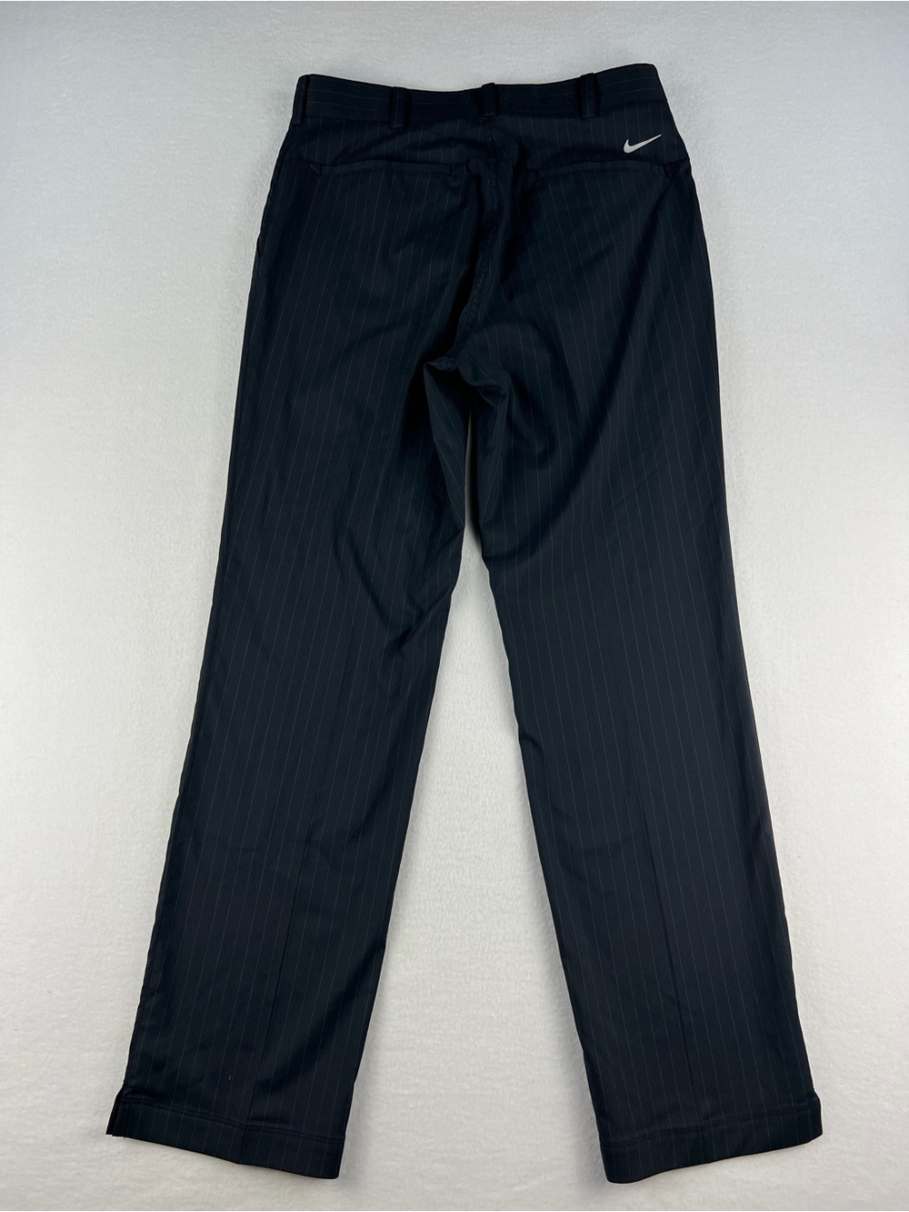 Nike Golf Tour Performance Dri Fit Black Pinstripe Straight Leg Pants Sz 30x30